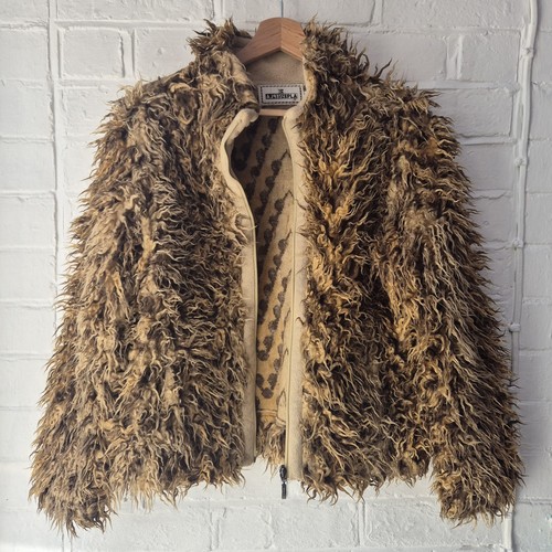 Y2k leopard print shaggy faux - y2k,