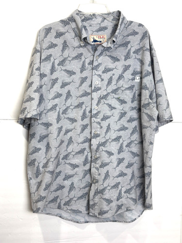 Huk fishing button down - fishing, shirt