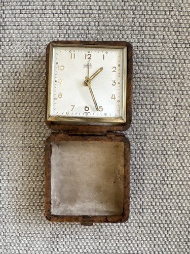 Vintage travel alarm clock - vintage,