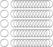 Yafe 120 Pcs Silver Binder Rings, 20Mm/0.78 Inch Small Book Binder Rings for Off