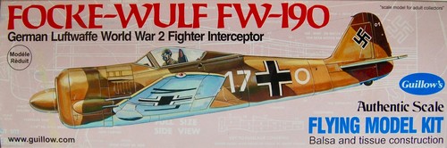 Guillow focke wulf - focke, fw-190