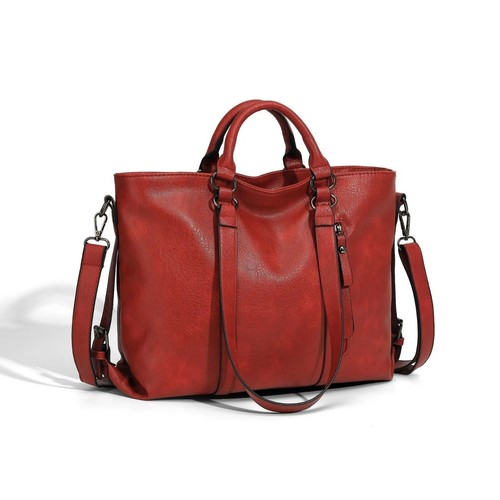 New women large leather tote - large,