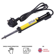 40W Heated Desoldering Pump DeSolder Sucker Vacuum Repair Tool Plunger 230V