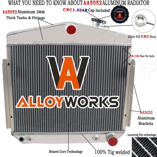 Row radiator for chevy - 4,