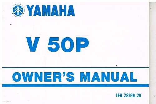 Yamaha 50p moped - v,