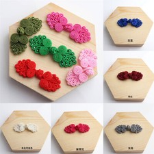 Cheongsam Buttons Decor 10X Flower Frog Tang Suit Coat Fasteners Chinese Knot