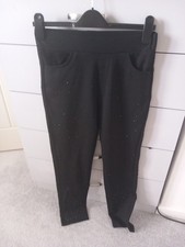 Black Stretch Jeggings  With 2