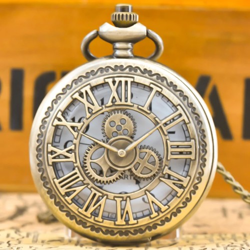Steampunk analog quartz - analog, pocket