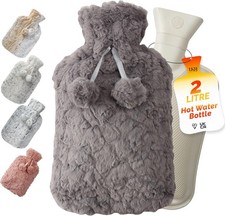 Hot Water Bottle with Fluffy