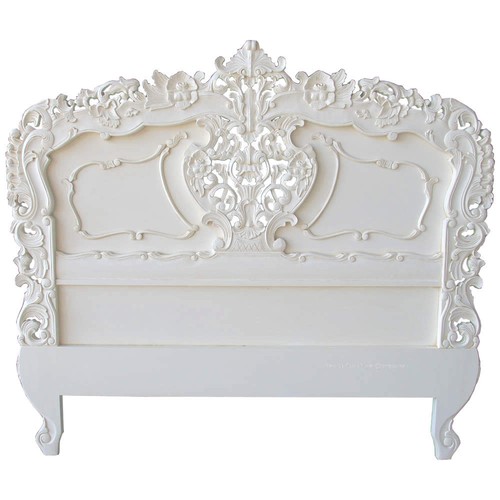 Rococo white king size - king,
