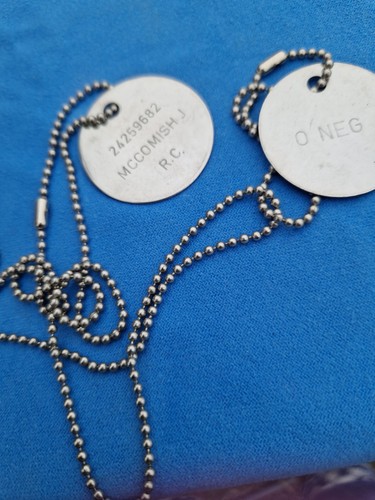 British army dog tags - british,