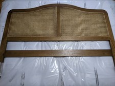 Loire Rattan & Weathered Oak Style Wooden HEADBOARD for kingsize bed
