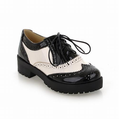 Women brogue wing tip lace - wing,