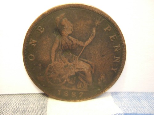 Old one penny coins - uk,