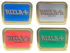 1oz 2oz Metal Tobacco Tin Rizla Storage Cigarette Tobacco Tin Choice of Colours