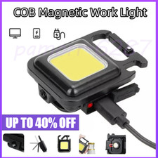 1000 Lumen Mini LED Flashlight Torch COB Rechargeable Keychain Small Flash Light