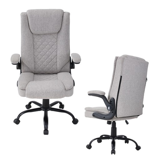 Linen fabric office chair with - office,