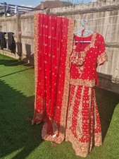Red Wedding Lengha Pakistani/Indian Tradition