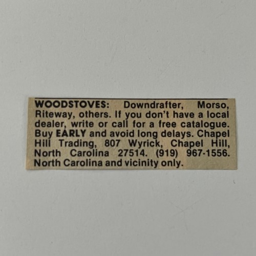 Chapel hill trading woodstoves - hill,