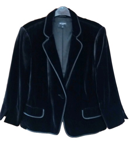 Hobbs velvet jacket size uk - hobbs,