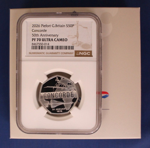 2026 silver piedfort proof 50p - 2026,