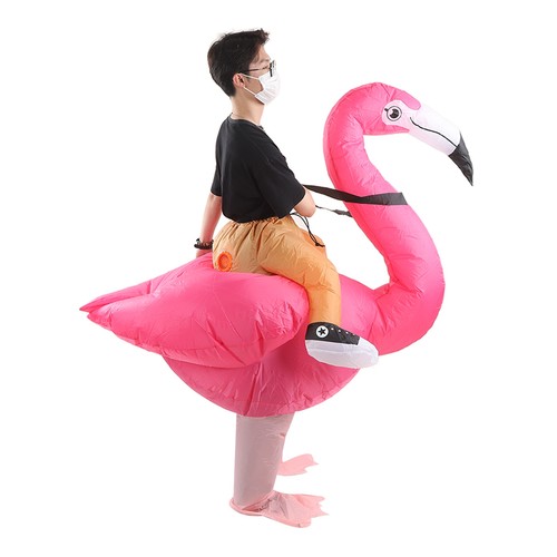 Inflatable flamingo costume - inflatable,