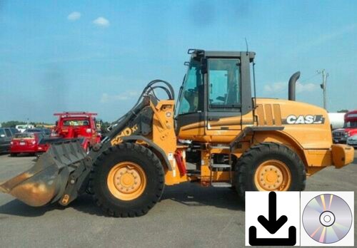 Case 521d loading shovel - loading,