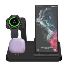 3in1 USB-C Charger Dock Fast Charging Station For Samsung Watch 7/6 S25 Edge S24