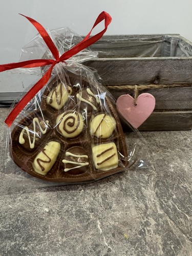 Belgian chocolate heart - heart, shaped