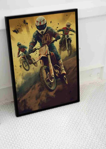Motocross motorbike riders - motocross,