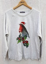 M&S Robin Glitter Holly