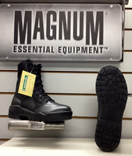 Magnum Classic Cen Black Leather Nylon Uniform Duty Boots UK 7 EU 41 Deadstock