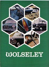 Wolseley 1300 Mk II 16/60 18/85 Mk II 1969-70 Original Range Brochure No. 2699