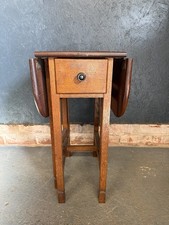 Vintage oak drop leaf side - oak,