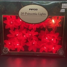 Vintage Pifco 20  Poinsettia