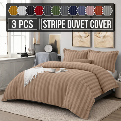 Egyptian stripe duvet quilt - egyptian,