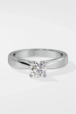 1.50Ct Round Lab Grown IGI Certified Diamond Wedding Ring 14K Real White Gold