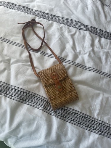 Rattan wicker bag cross - rattan,