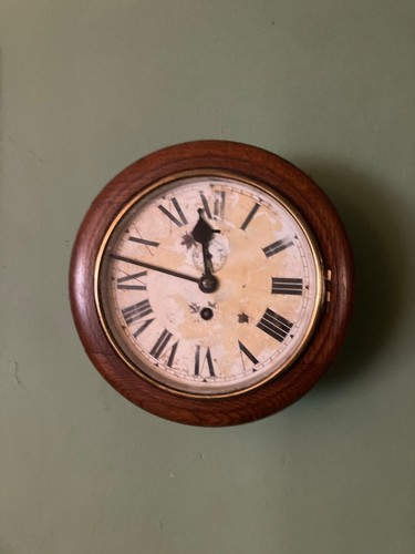 Antique clock 8inch - clock, train