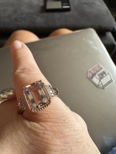 Diamond morganite rose - 9k,