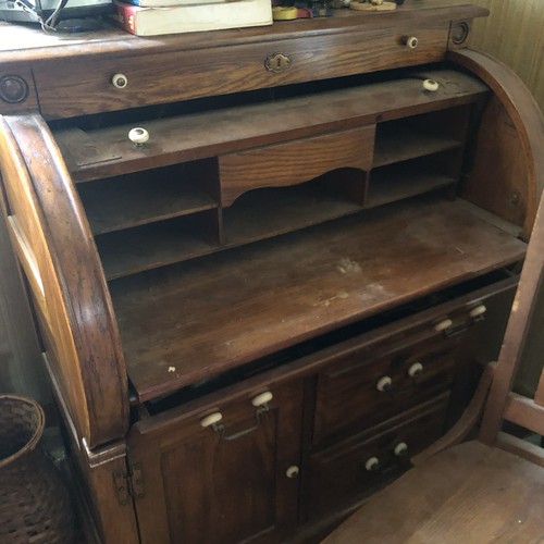 Antique oak roll - , top