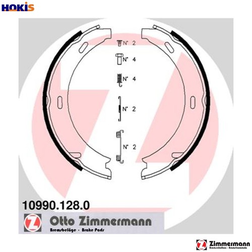 Brake shoe set parking - set,