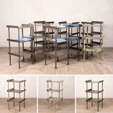 INDUSTRIAL SHOP DISPLAY UNITS VINTAGE METAL SHELVING UNITS INDUSTRIAL SHELVING