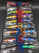 17 x Pairs of Children Art Craft Scissors Novelty Activity Wavy Zig Zag & More