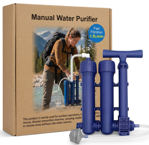 Survival water filter stage - water, 3-stage