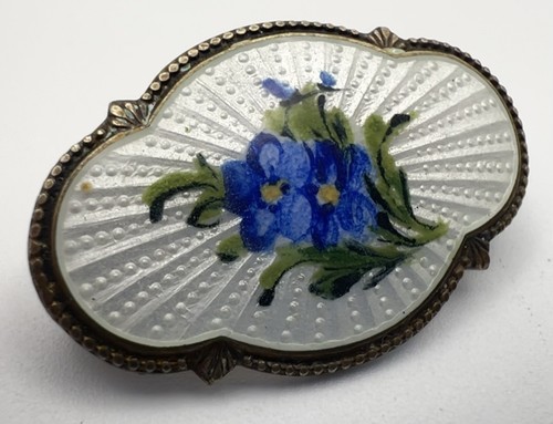 Scandi silver gilt guilloche - silver,