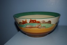 A rare Clarice Cliff 7 1/2" Circular bowl "Secrets" pattern 1934