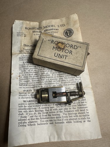 Vintage romford motor - romford,