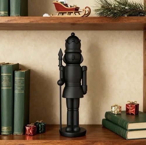 Black nutcracker soldier - nutcracker,