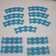 Lego Friends 11 X Roller Coaster Track pieces/ Amusement Park Blue Parts